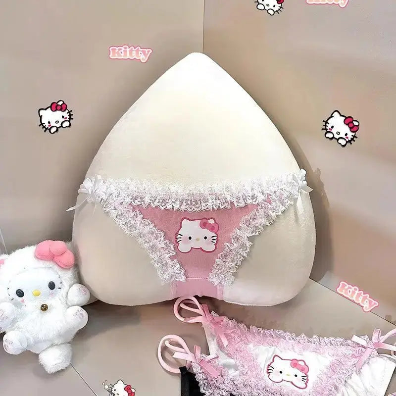 Hello Kitty Panties – Kawaii Spitzen - Slip Low Waist Damen - Erofantasy