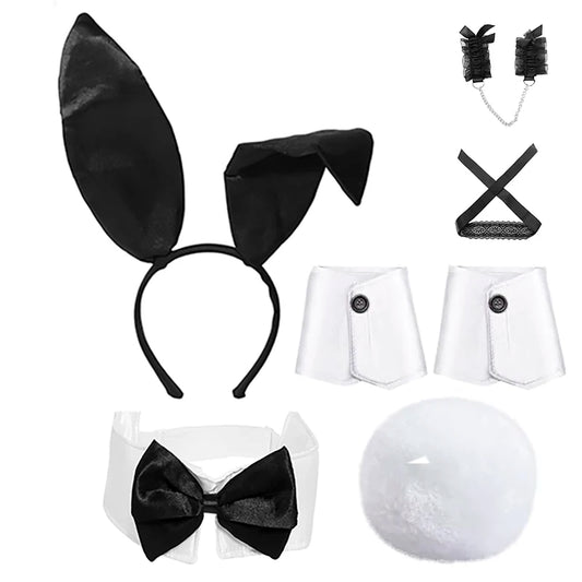 Bunny Girl Costume Set – Premium Plüsch-Accessoires | Luxury Edition Ero Fantasy Accessories | 7pcs
