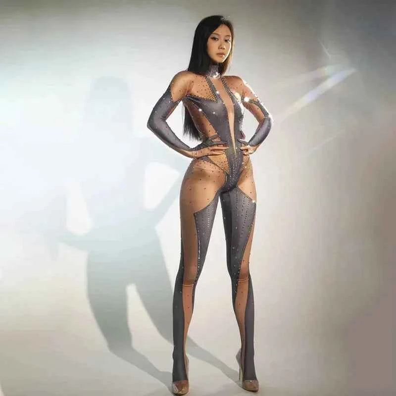 Red Crystal Performance Bodysuit – Luxury Cosplay & Performance Edition Ero Fantasy Cosplay Bodysuit |