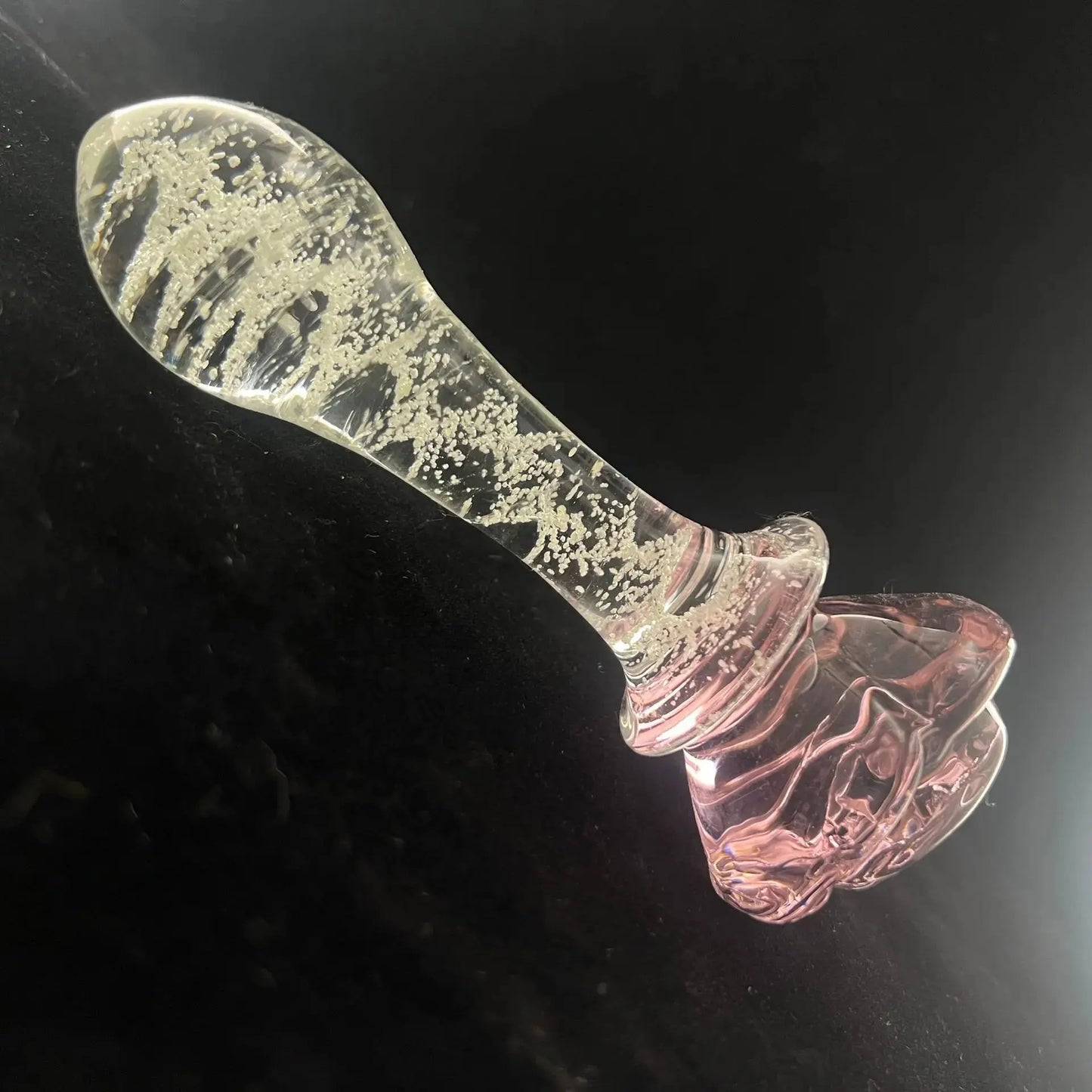 Anal Plug kaufen – Glas Rose Plug Glow in the Dark - Erofantasy