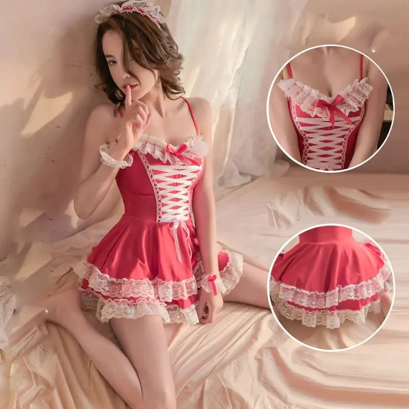 Anime Cosplay Kostüm Damen – Kimono BH & Panty Set - Erofantasy
