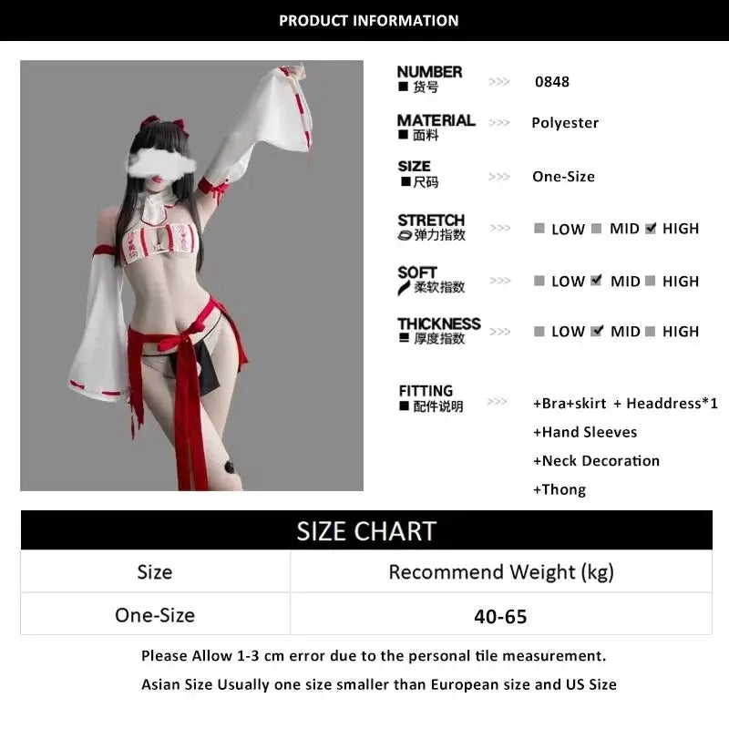 Anime Cosplay Kostüm Damen – Kimono BH & Panty Set - Erofantasy