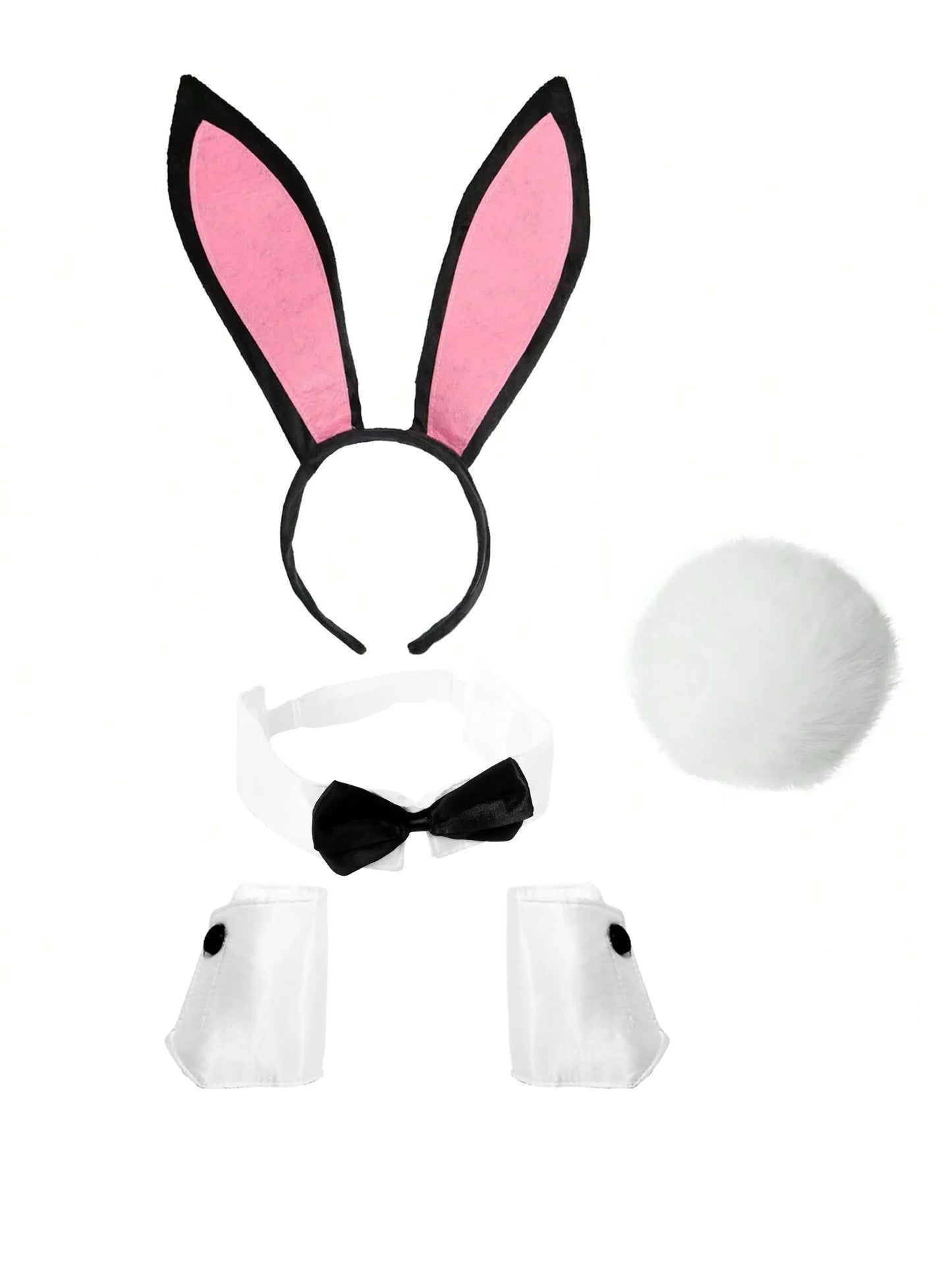 Bunny Girl Kostüm Set – Plüsch Accessoires Luxury Edition - Erofantasy