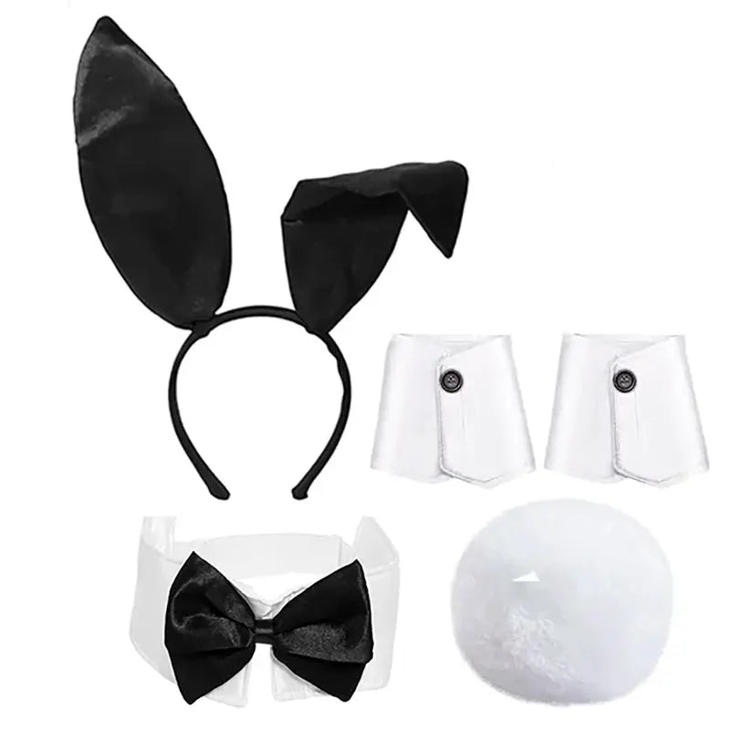 Bunny Girl Kostüm Set – Plüsch Accessoires Luxury Edition - Erofantasy