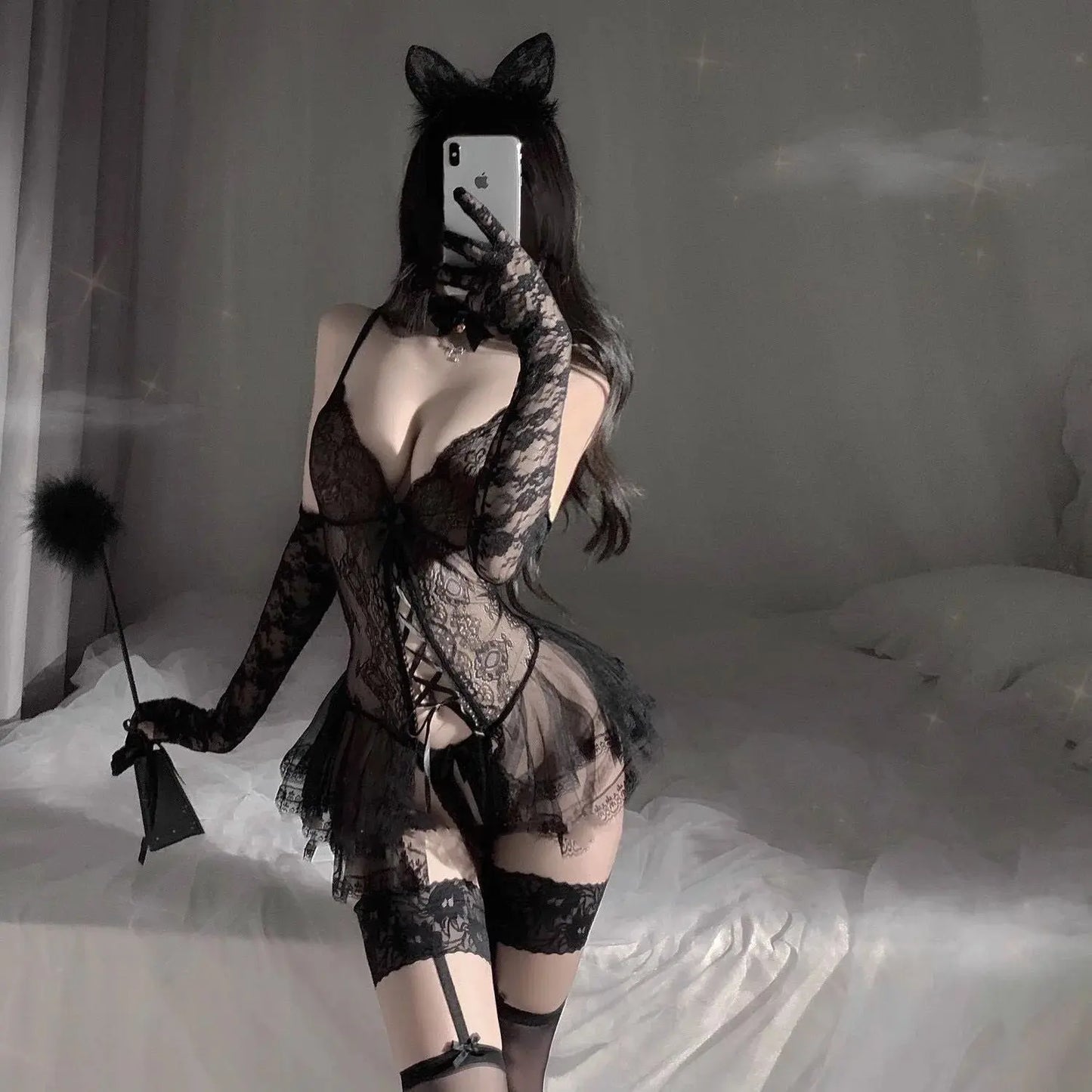 Cosplay Lingerie Set – BH Panty & Straps Dessous Damen - Erofantasy