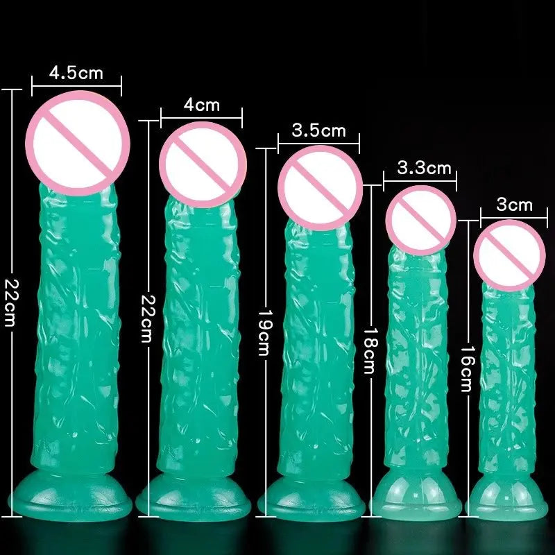 Glow in the Dark Dildo – Leuchtender Vibrator - Erofantasy
