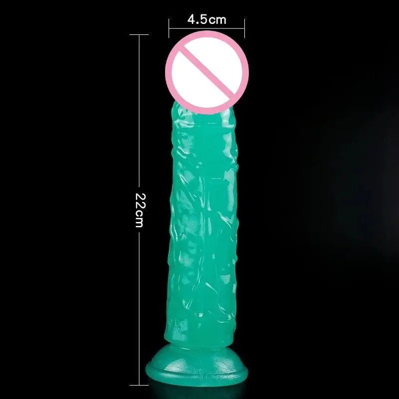 Glow in the Dark Dildo – Leuchtender Vibrator - Erofantasy