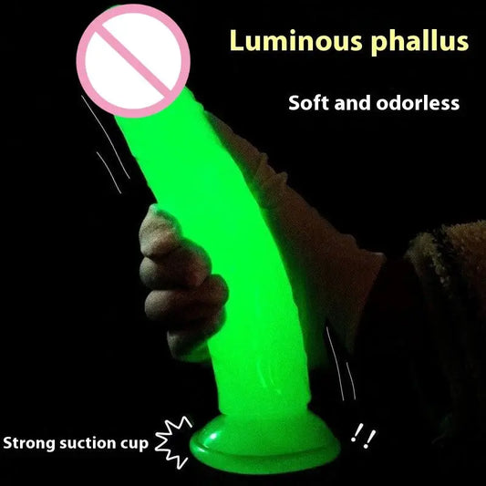Glow in the Dark Dildo – Leuchtender Vibrator - Erofantasy