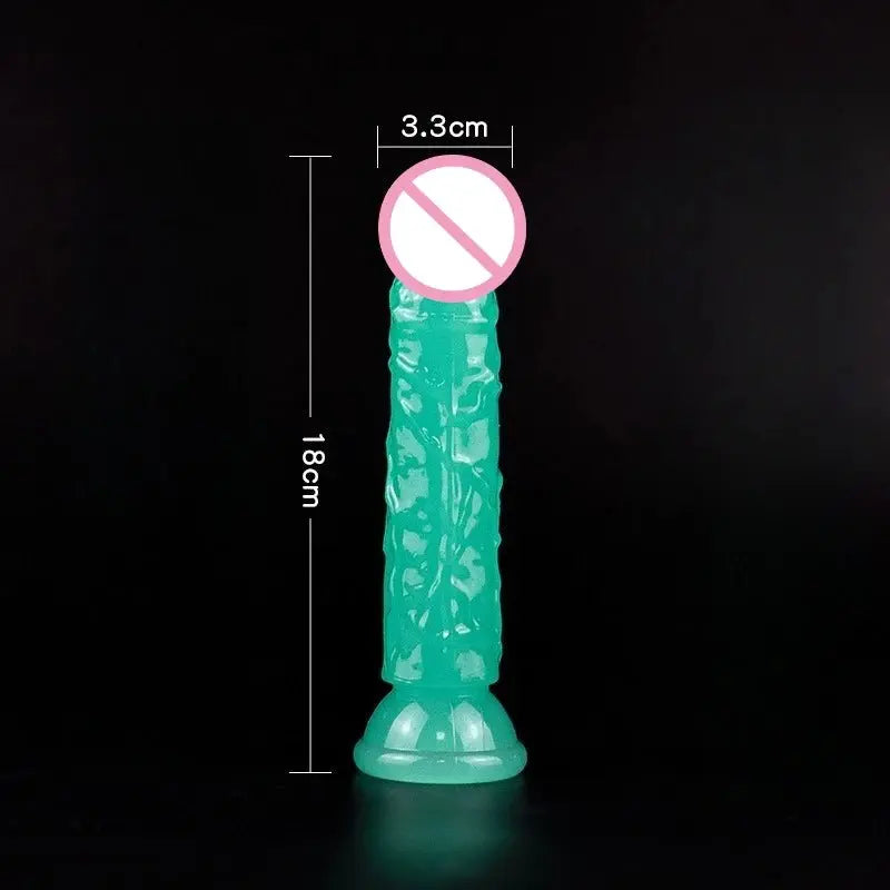 Glow in the Dark Dildo – Leuchtender Vibrator - Erofantasy