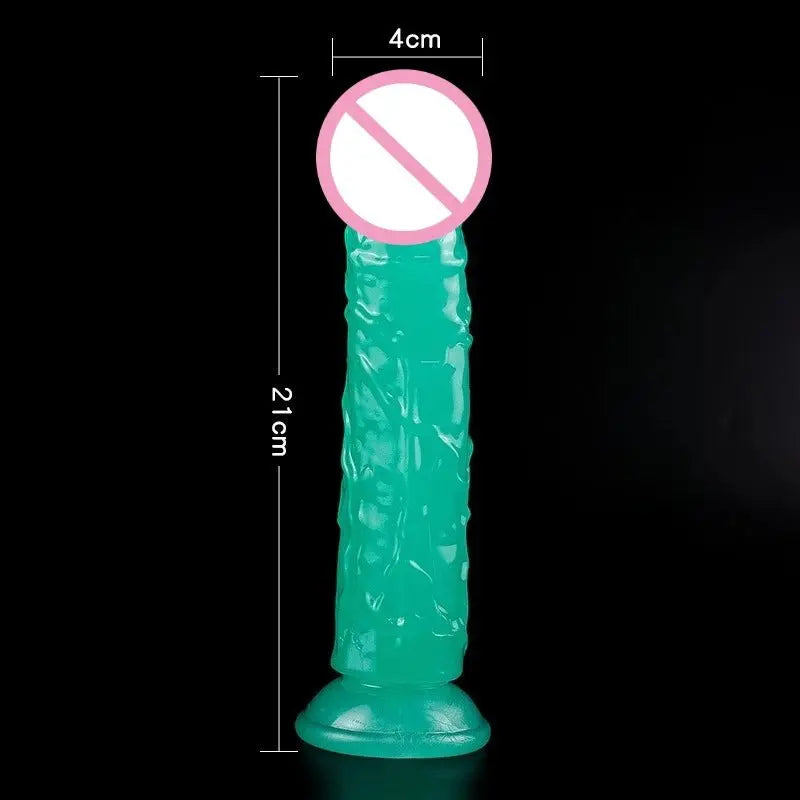 Glow in the Dark Dildo – Leuchtender Vibrator - Erofantasy
