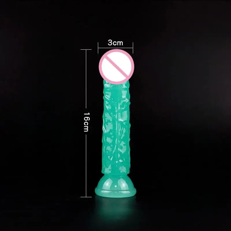 Glow in the Dark Dildo – Leuchtender Vibrator - Erofantasy