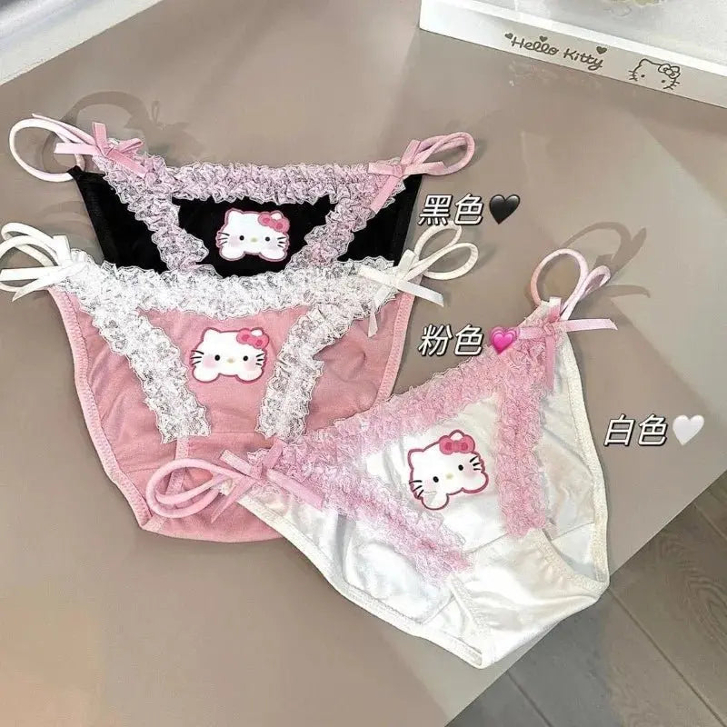 Hello Kitty Panties – Kawaii Spitzen - Slip Low Waist Damen - Erofantasy