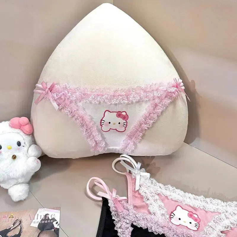 Hello Kitty Panties – Kawaii Spitzen - Slip Low Waist Damen - Erofantasy