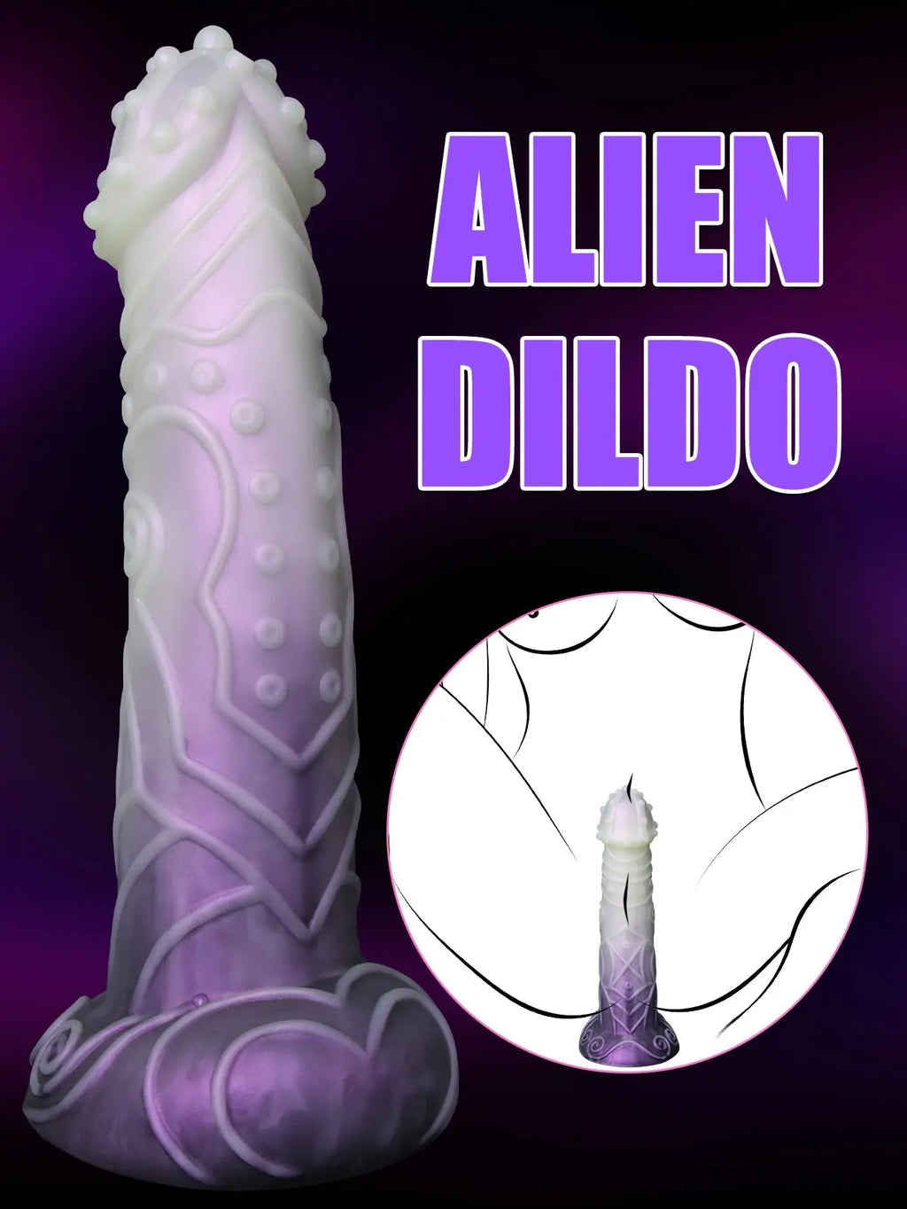 Premium Fantasy Dildo mit Textur - Erofantasy
