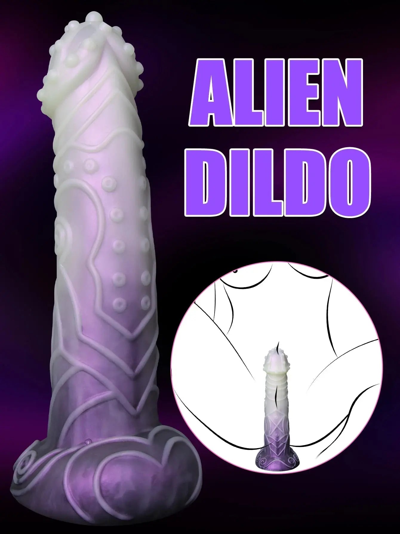 Premium Fantasy Dildo mit Textur - Erofantasy
