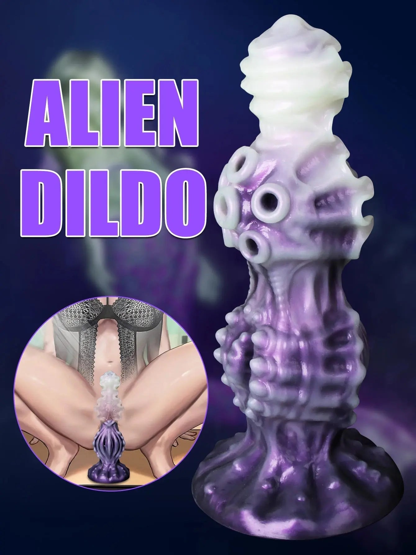 Premium Fantasy Dildo mit Textur - Erofantasy