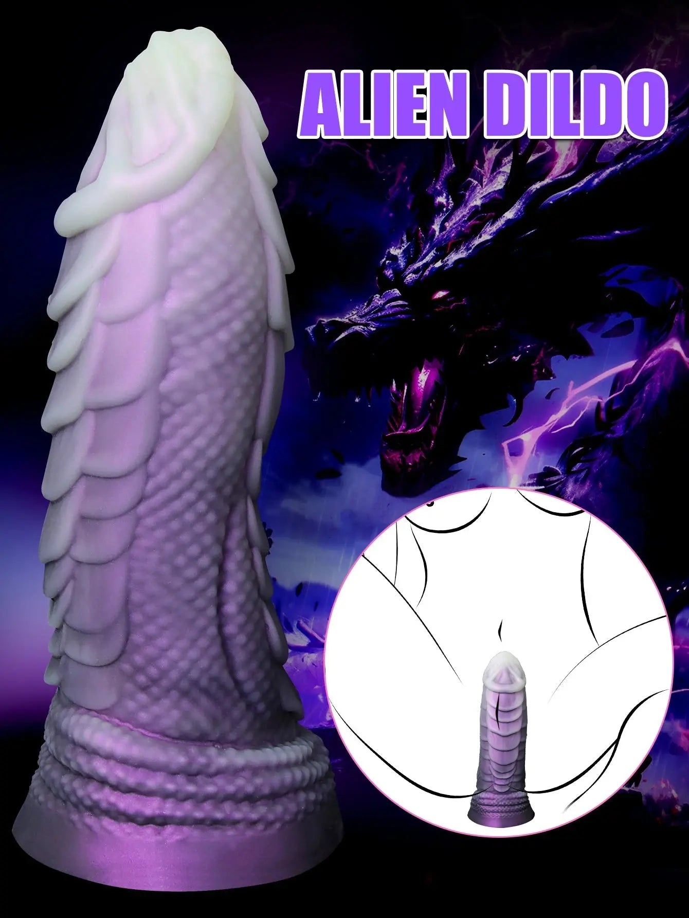 Premium Fantasy Dildo mit Textur - Erofantasy