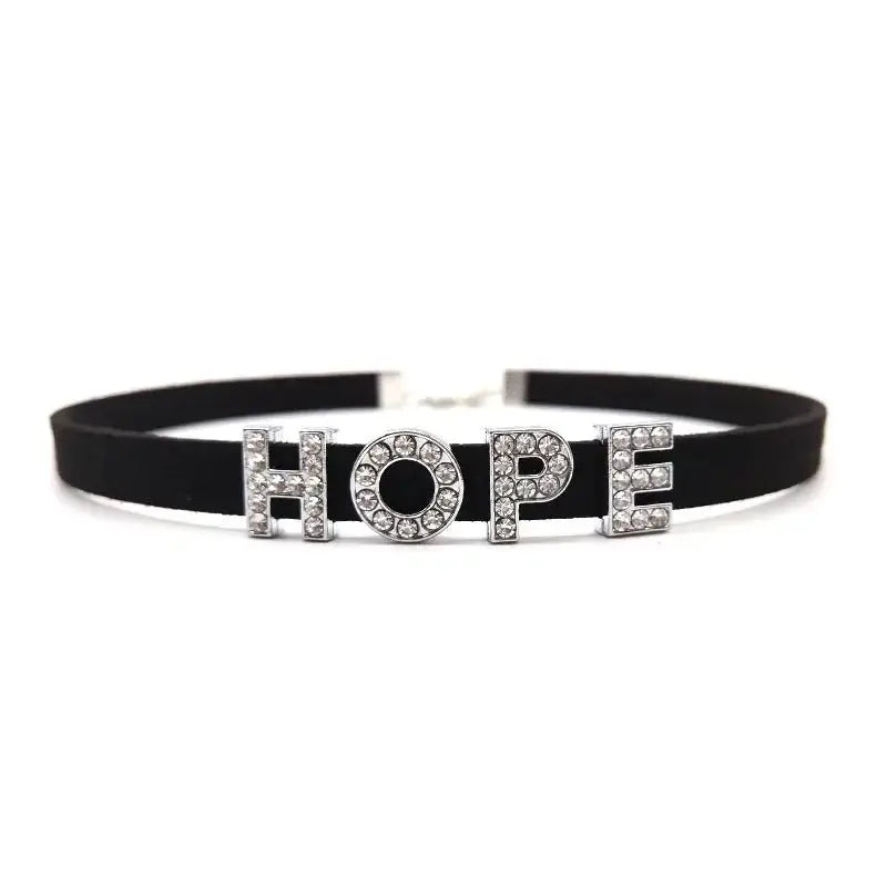 Samt - Choker mit Kristallen – Personalisierter Halsschmuck - Erofantasy