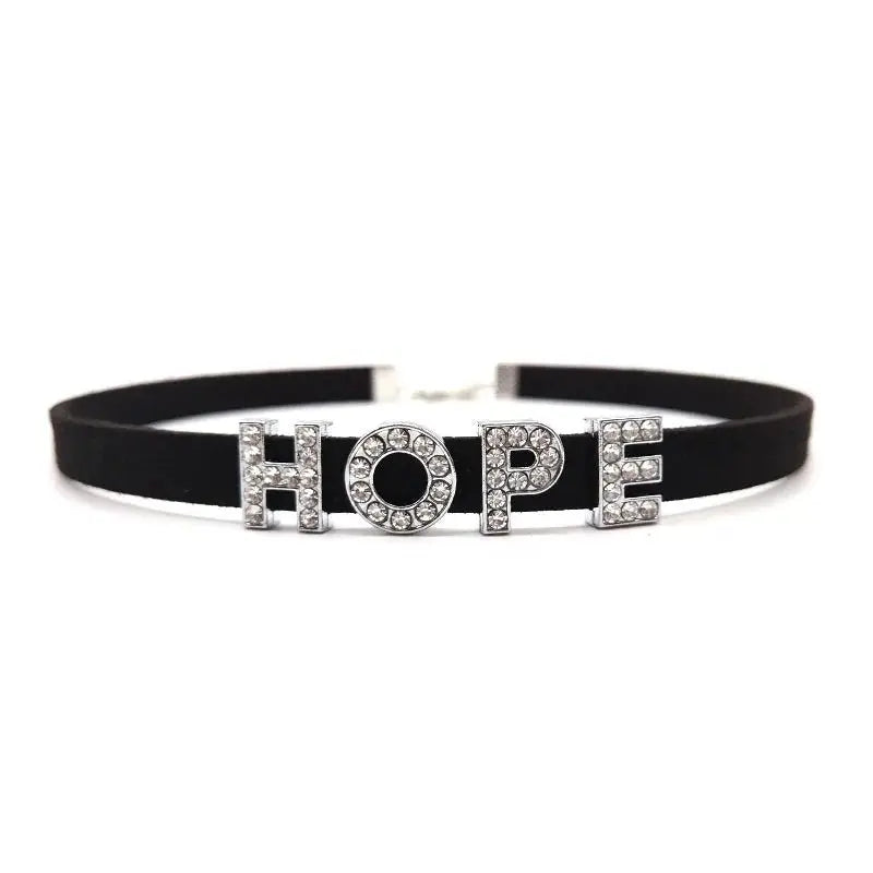 Samt - Choker mit Kristallen – Personalisierter Halsschmuck - Erofantasy