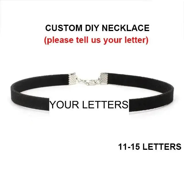 Samt - Choker mit Kristallen – Personalisierter Halsschmuck - Erofantasy
