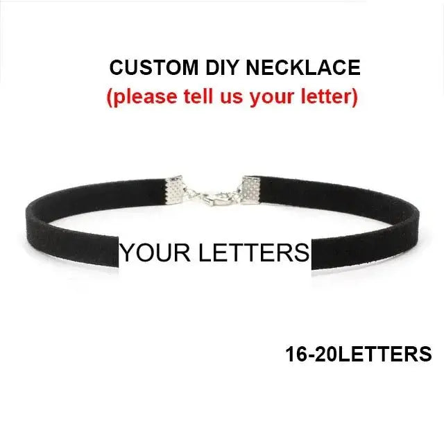 Samt - Choker mit Kristallen – Personalisierter Halsschmuck - Erofantasy