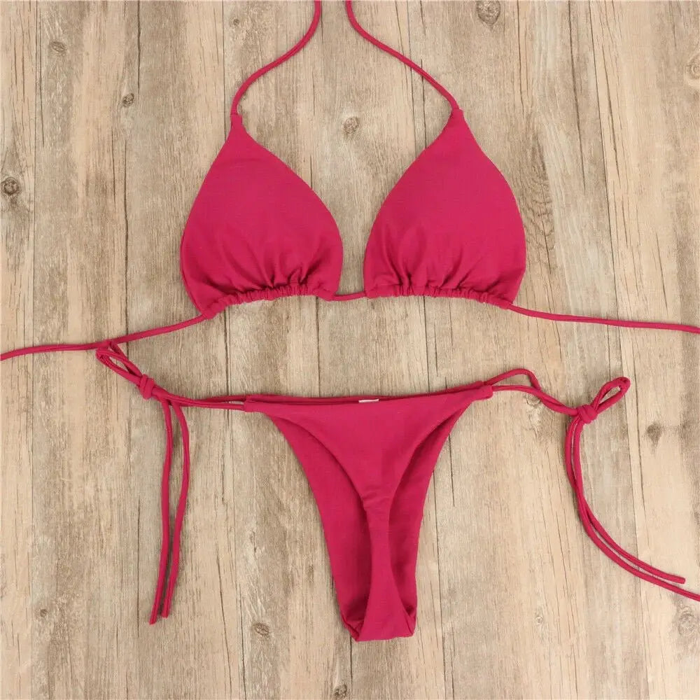Sexy Thong Bikini Set – 2-teilig Damen Low Waist Bademode Erofantasy