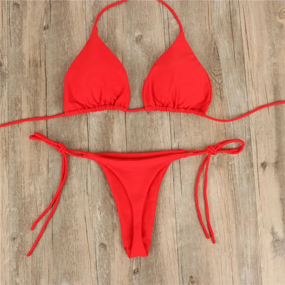 Sexy Thong Bikini Set – 2-teilig Damen Low Waist Bademode Erofantasy
