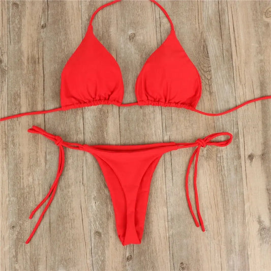 Sexy Thong Bikini Set – 2-teilig Damen Low Waist Bademode Erofantasy