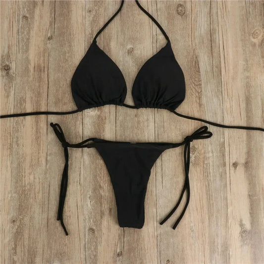 Sexy Thong Bikini Set – 2-teilig Damen Low Waist Bademode Erofantasy