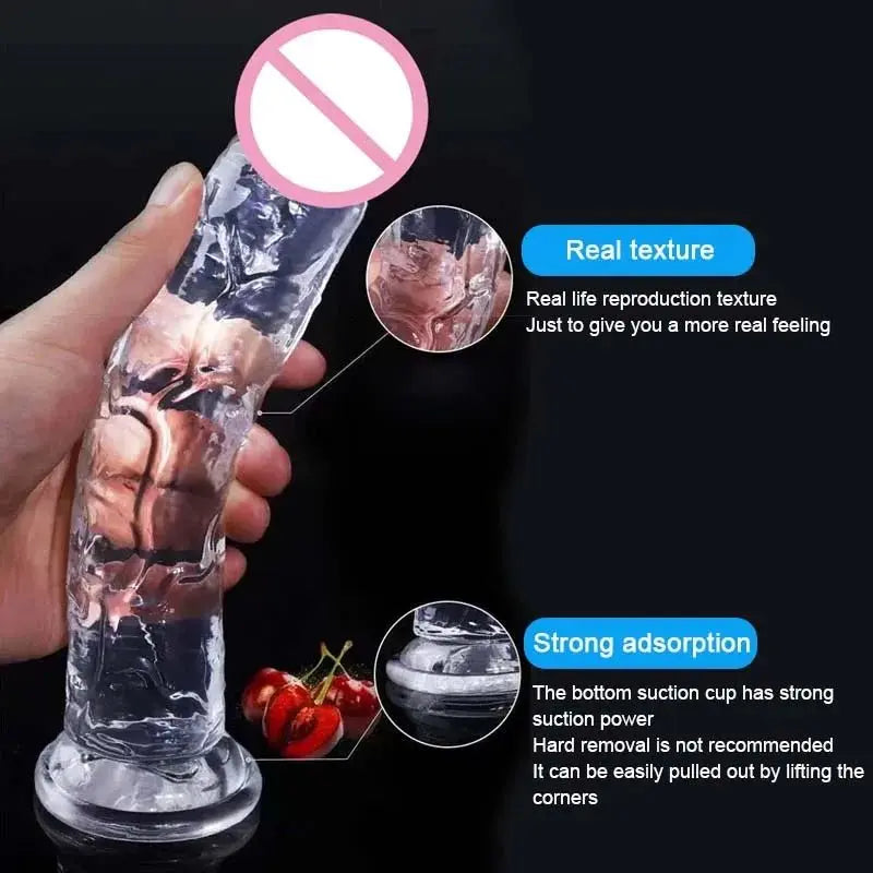 Transparenter Jelly Dildo – 7 Größen wählbar - Erofantasy