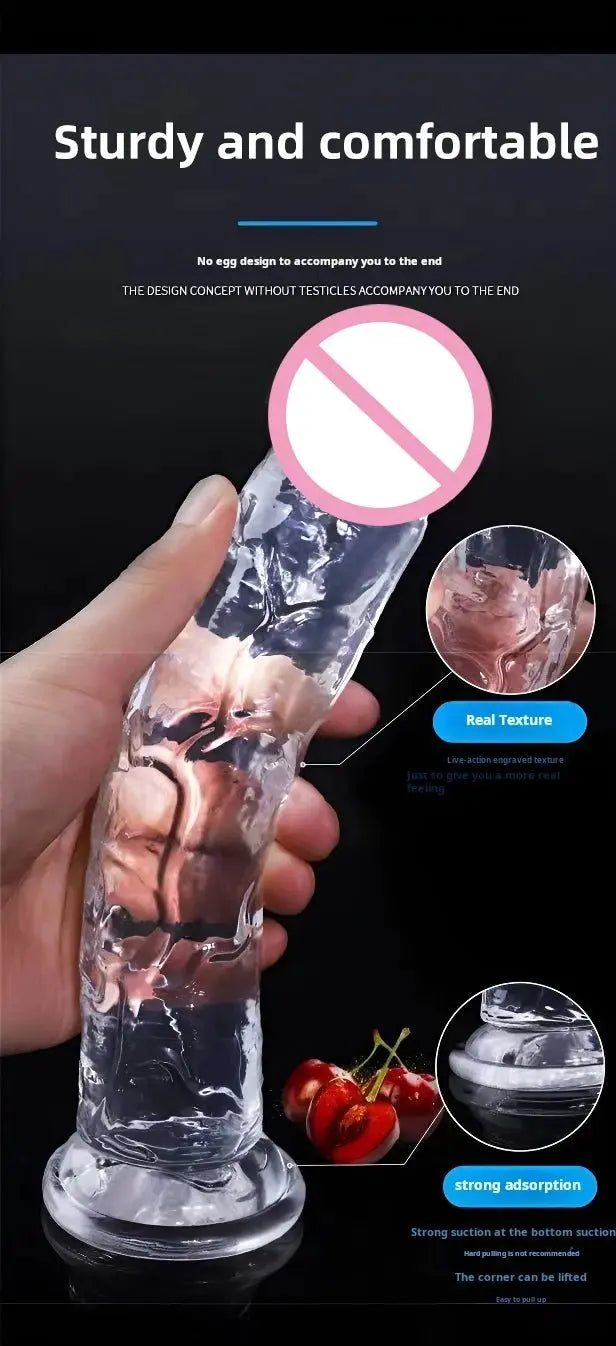 Transparenter Jelly Dildo – 7 Größen wählbar - Erofantasy