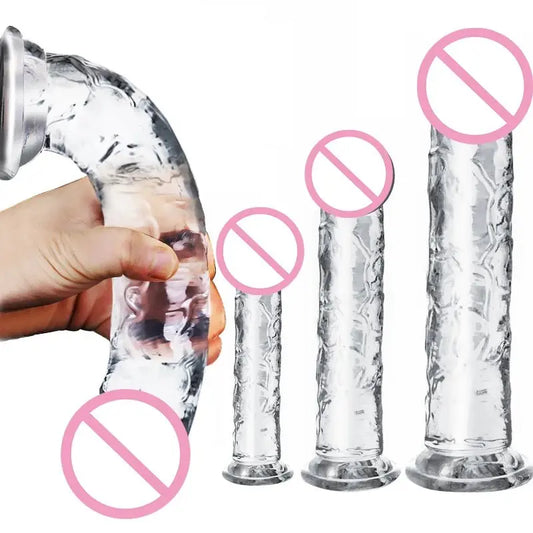 Transparenter Jelly Dildo – 7 Größen wählbar - Erofantasy