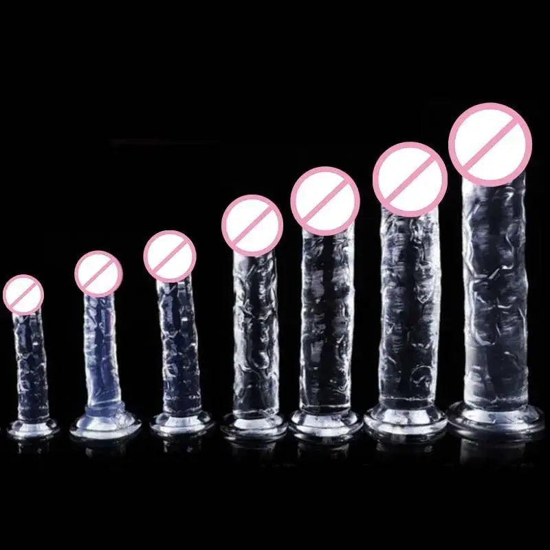 Transparenter Jelly Dildo – 7 Größen wählbar - Erofantasy