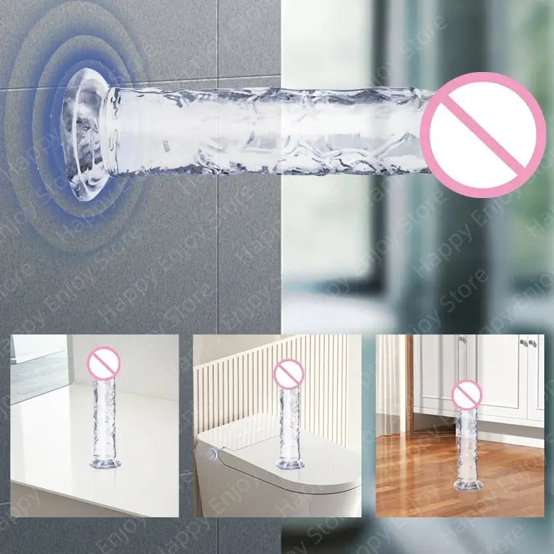 Transparenter Jelly Dildo – 7 Größen wählbar - Erofantasy