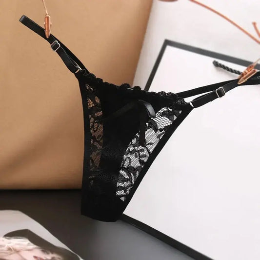 Transparenter Spitzen G - String – Verstellbarer Tanga Damen - Erofantasy