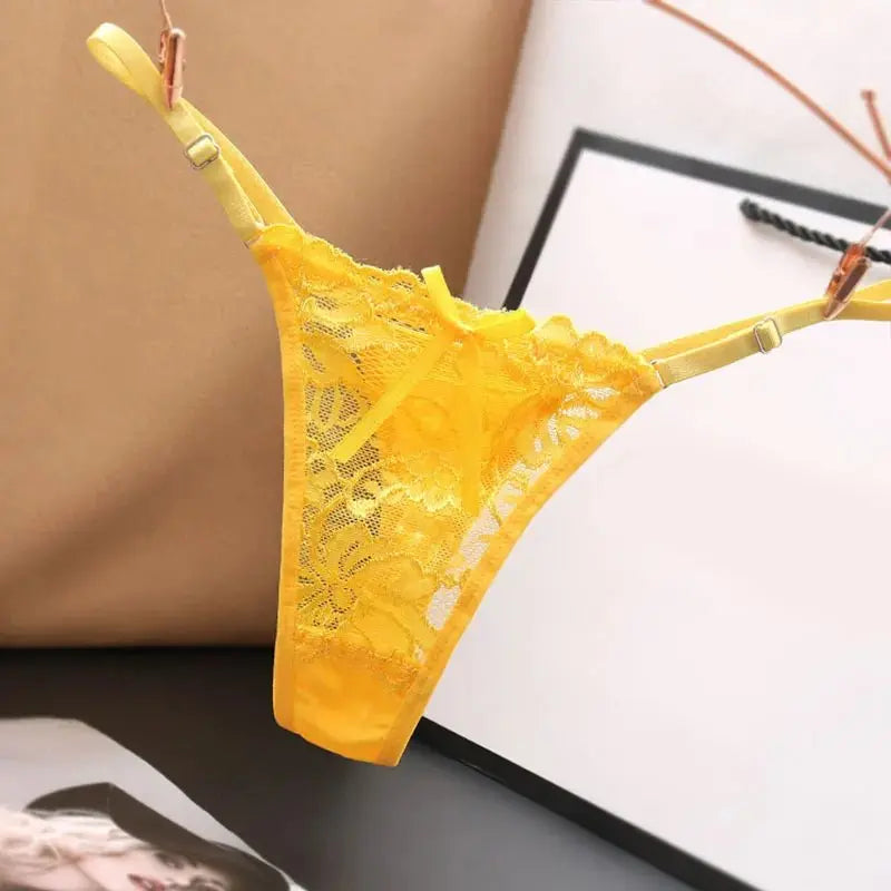 Transparenter Spitzen G - String – Verstellbarer Tanga Damen - Erofantasy