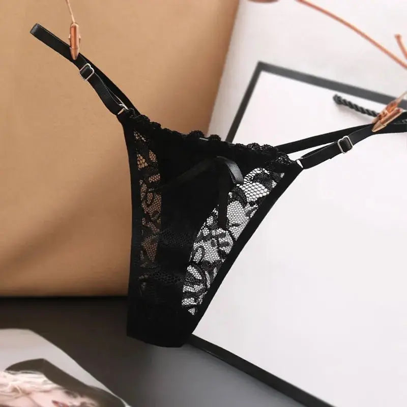 Transparenter Spitzen G - String – Verstellbarer Tanga Damen - Erofantasy