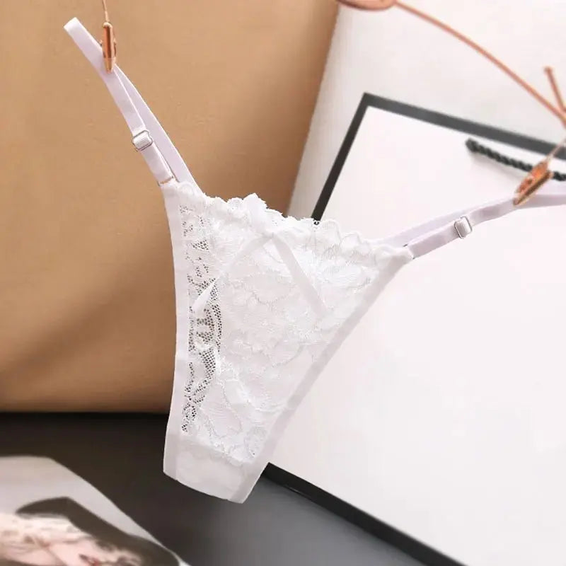 Transparenter Spitzen G - String – Verstellbarer Tanga Damen - Erofantasy