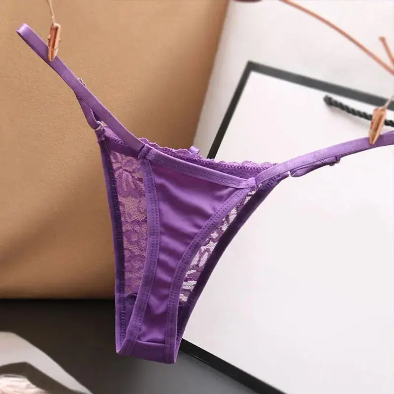 Transparenter Spitzen G - String – Verstellbarer Tanga Damen - Erofantasy